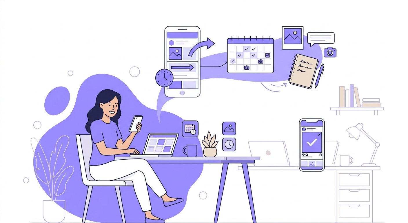 Gérer son Instagram quand on n'a pas le temps : la méthode simple
