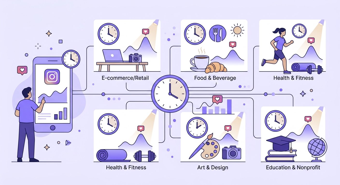 Le meilleur moment pour poster sur Instagram en 2026 (par secteur)
